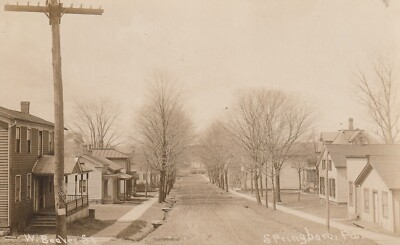 Vintage RPPC real photo pc West Beaver Street SPRINGBORO PA Crawford ...