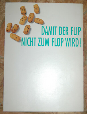alter Werbeprospekt - Sesam Flips Naturkost - 1980s - Werbung - Damit der Flip..