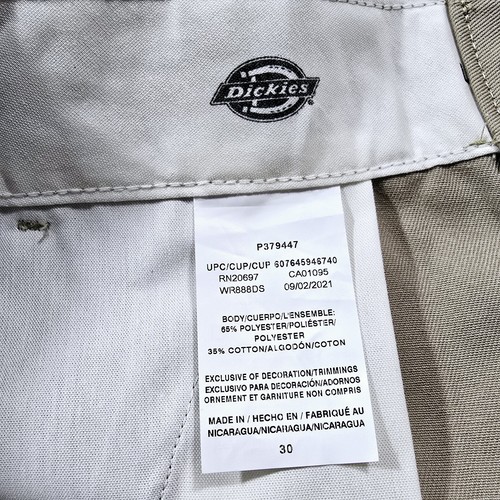 Dickies Men's 30 Loose Fit 13 Inch Seam Khaki Work Cargo Shorts - Picture 11 of 11