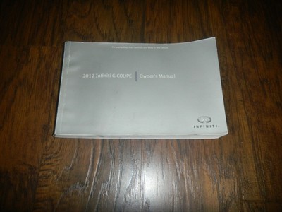 Infiniti g37x owners manual