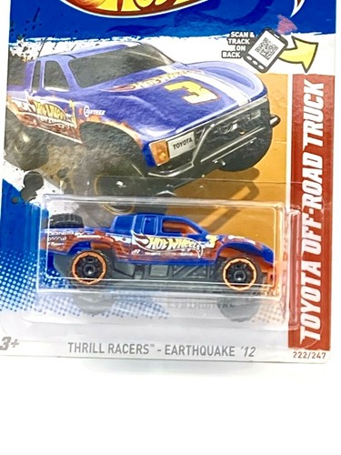 Hot Wheels 2012 Toyota Off-Road Truck Thrill Racers Earthquake Blue NIB - 第 2/3 張圖片