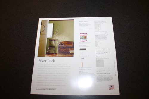 Ralph Lauren Paint River Rock Catalog 2 Pages Full Color 2001 - 第 3/3 張圖片