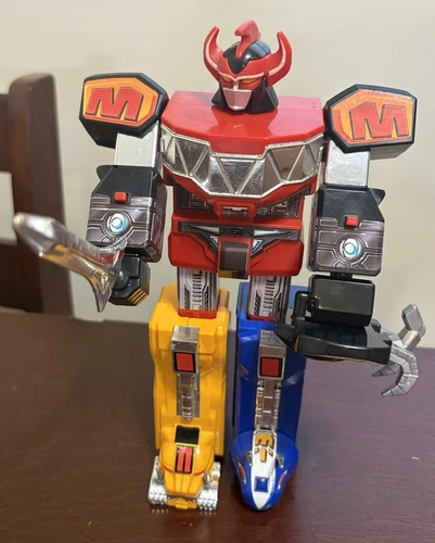Bandai Vintage 1991 Dino Megazord Mighty Morphin Power Rangers w/ Sword & Shield