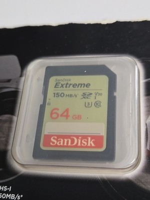 SanDisk Extreme 64GB SD Class 10 SDXC Memory Card - SDSDXV6-064G-GNCIN