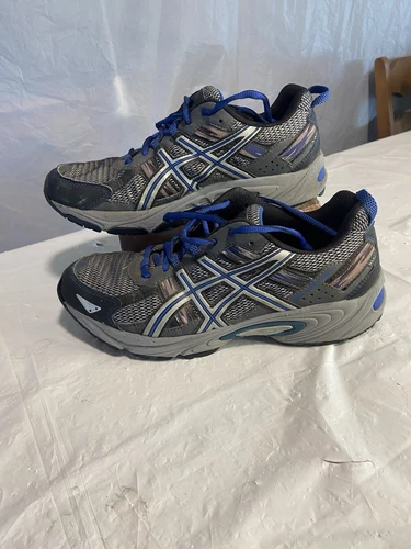 Scarpe da corsa uomo Asics Gel Ventura 5 T5n3n grigio scuro e blu royal taglia 8