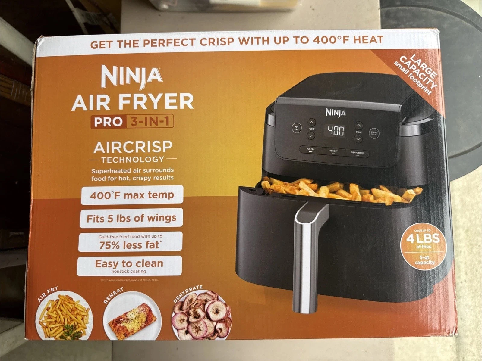 Ninja Air Fryer Pro 3 In 1 Sealed New 5 Quart 400 Degree Large Capacity
Opens in a new window or tab