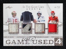 2025 Leaf ITG Used Sports Glitter Holo 4/10 Joe Montana Tom Brady Dan Marino 5ov