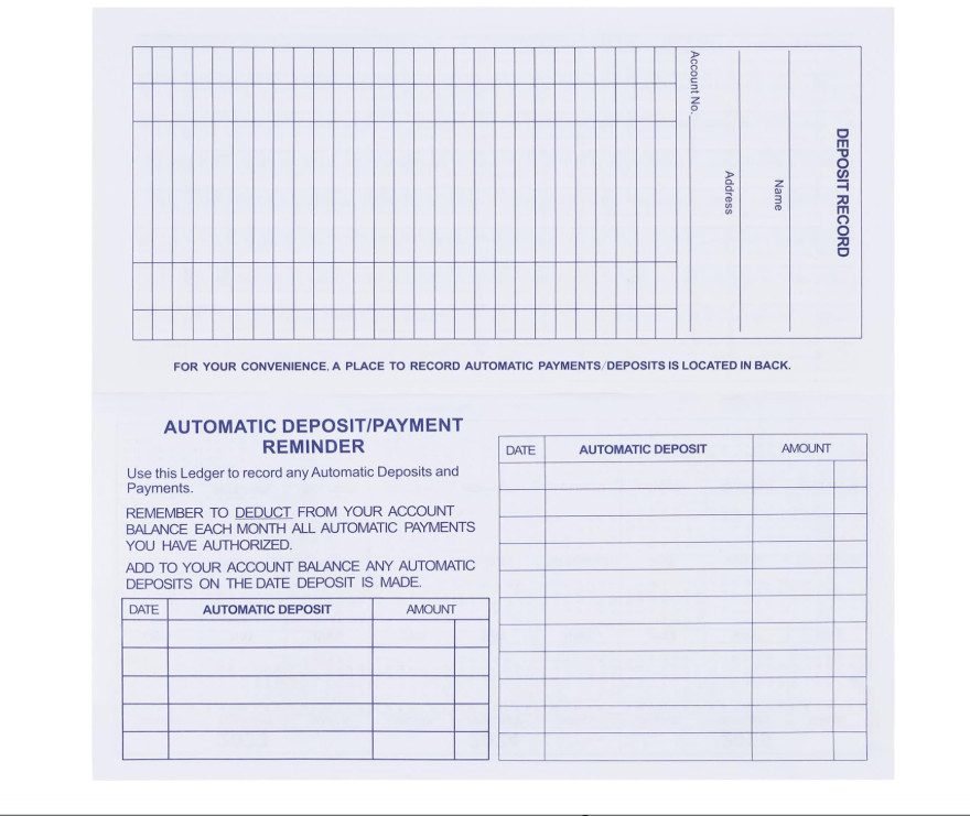 как выглядит 20 Pack Checkbook Register, Check Registers for Personal, Blank Ledger Transacti фото