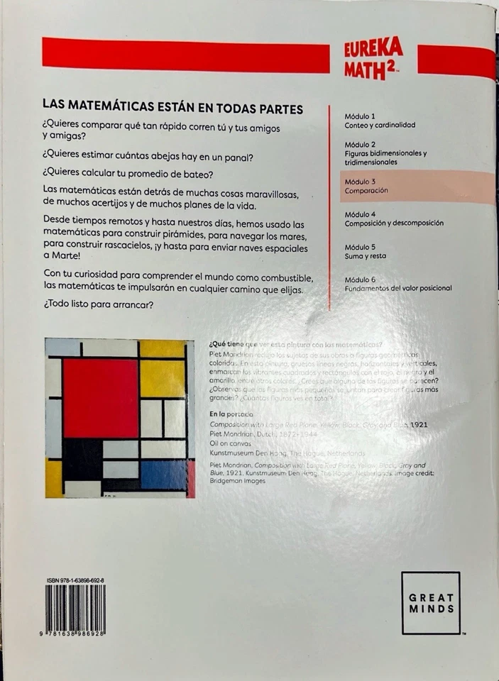 Eureka Math Spanish Edition Parte-parte-total Módulo 3 Grado K - Image 2 of 2