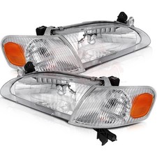 For 1998-00 Toyota For Corolla Ce Le Ve Sedan Lamp Pair Set Headlight Assembly