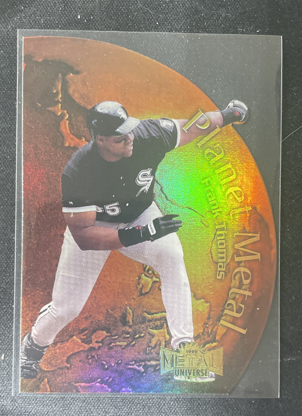 1999 Skybox Metal Universe - Planet Metal Frank Thomas #7 PM