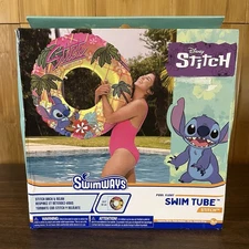 Stitch Swim Tube Pool Float, Inflatable Pool Floats