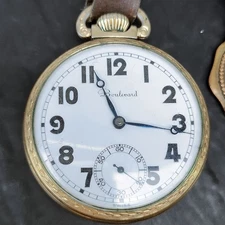 Boulevard Pocket Watch 17j Swiss Men's 10k RGP GR.470 MA Mead & Co Runs ⌚