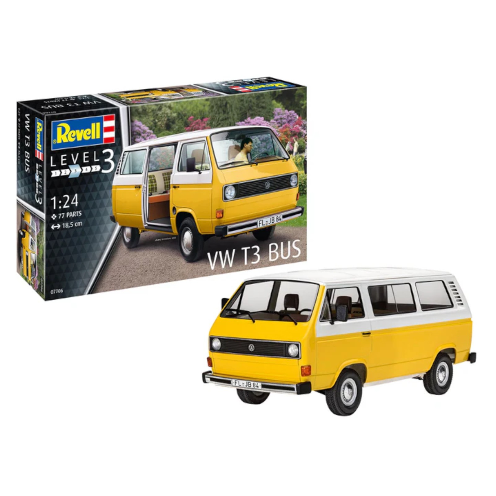 Revell Volkwagen T3 Bus VW Camper Model Kit 1:25 07706