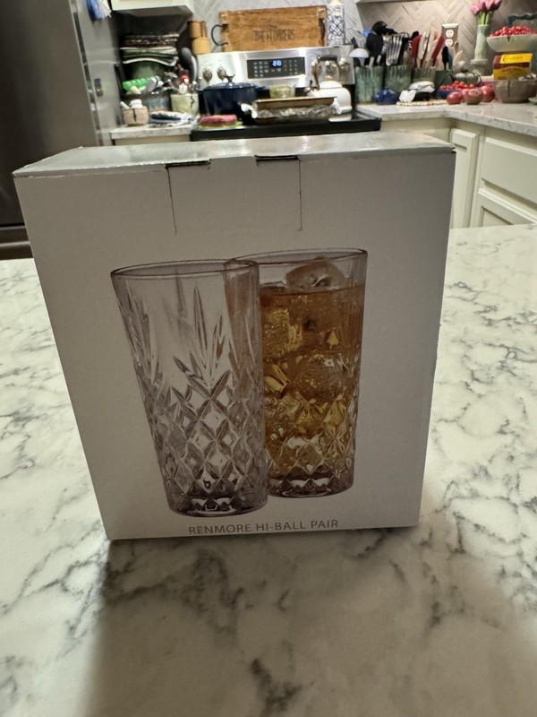 Set of 2 Galway Irish Crystal Longford Highball Drinking Glasses 5.5" NEW IN BOX