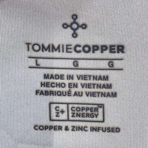 Tommie Copper Sports Bra Womens Large Beige Zip Front Shoulder Support Znergy - Photo 5/11