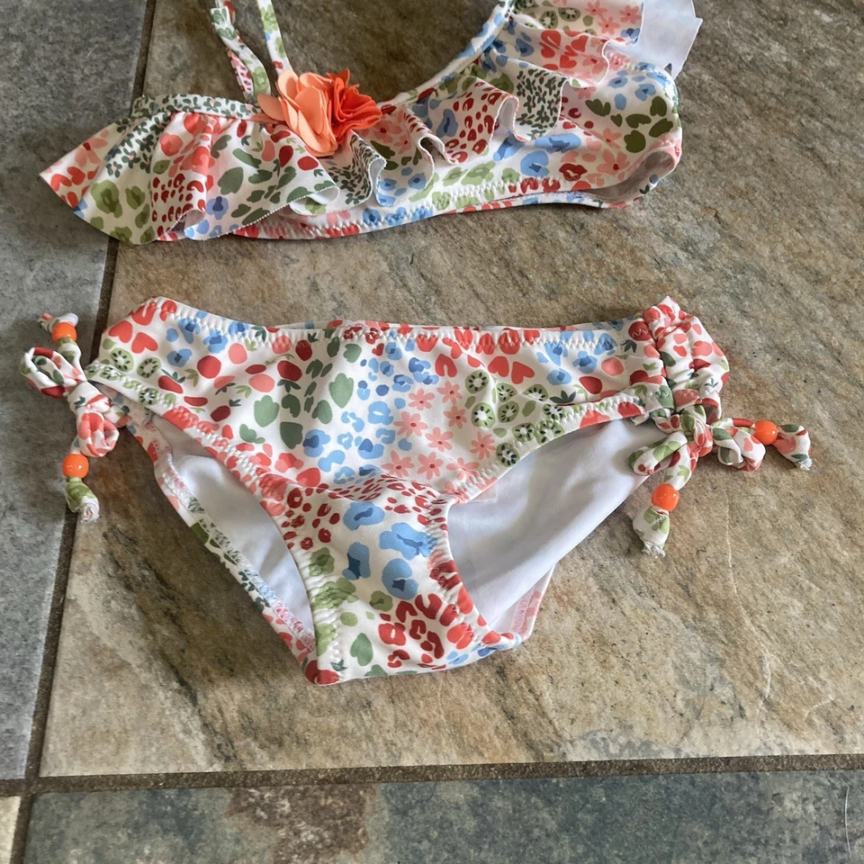 Traje de baño bikini Mayoral estampado multicolor niñas talla 4 en muy buen estado muy mínimo Wea Foto 2 de 4