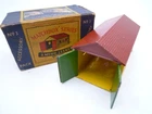VINTAGE MOKO LESNEY A3 CAR GARAGE LOCK UP IN ORIGINAL BOX 1957