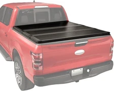4.6FT 3-Fold Hard Tonneau Cover for 2022-2025 Ford Maverick Truck Bed with Light