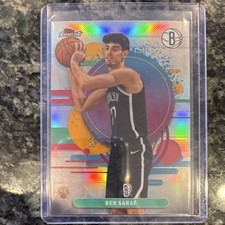Topps Finest Ben Saraf Rookie Uncommon Refractor #115 Basketball Nets 2025-26