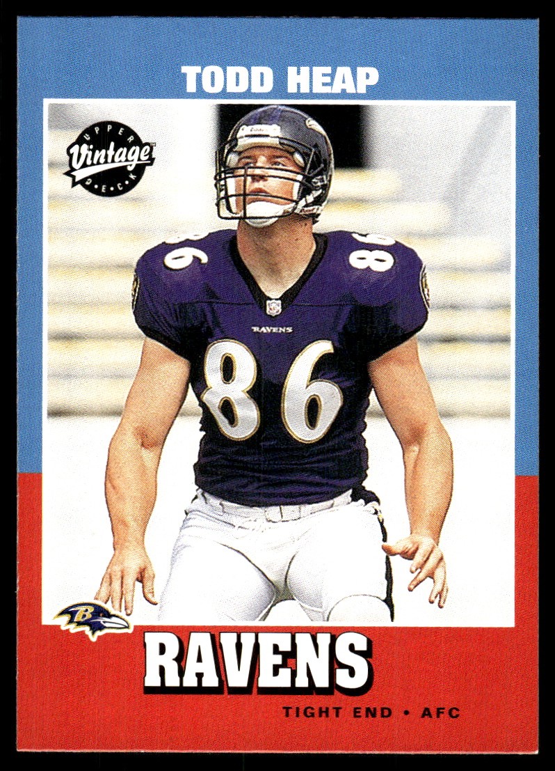 Todd Heap Upper Deck Vintage #207 Base