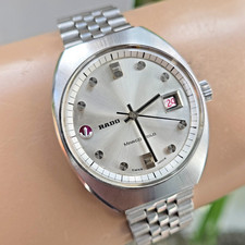 Vintage RADO MACRO POLO men's automatic watch Date swiss 1960s