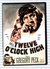 TWELVE O'CLOCK HIGH - DVD - GREGORY PECK - HUGH MARLOWE - GARY MERRILL - 1949