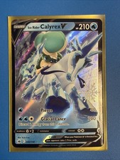 045/198 Ice Rider Calyrex V Holo Holiday Advent Snowflake Stamped Pokemon TCG NM
