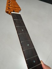 AAAAA Stainless steel 22fret Gloss Rosewood Roasted flame Maple guitar Neck