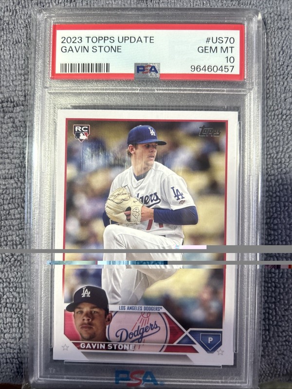 Gavin Stone 2023 Topps Update  PSA 10 Gem Mint RC (2)cardLot
