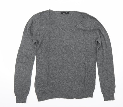 Grauer Pullover Pulli Damen UK Größe M Escandelle