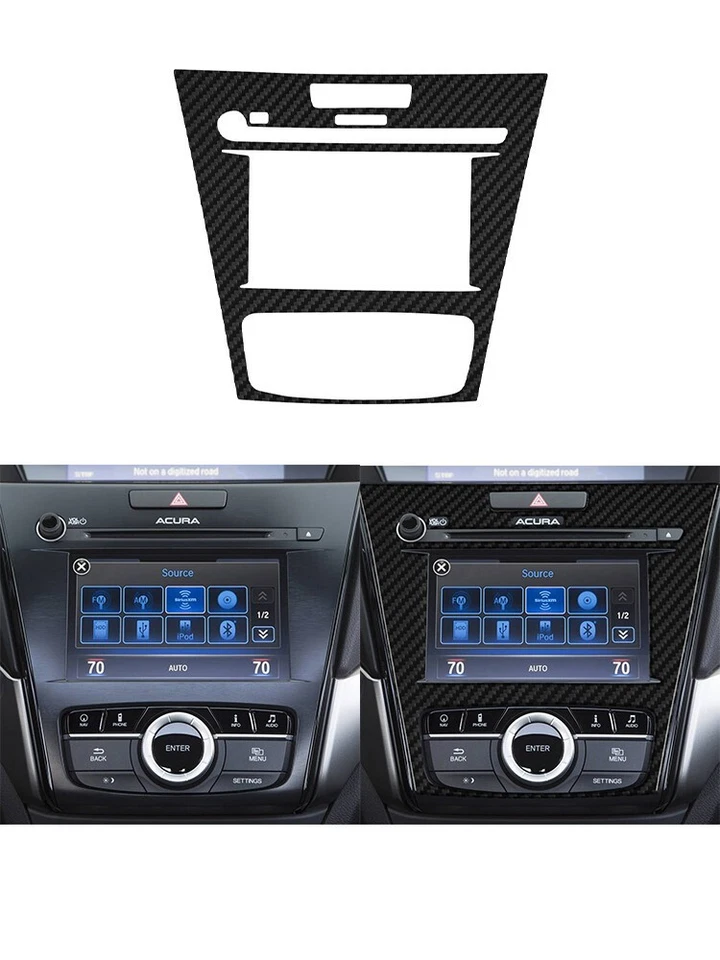 36pcs Interior Carbon Fiber Dash Trim Kit for ACURA ILX 2016-2022 w/Navigation Foto 3 de 4