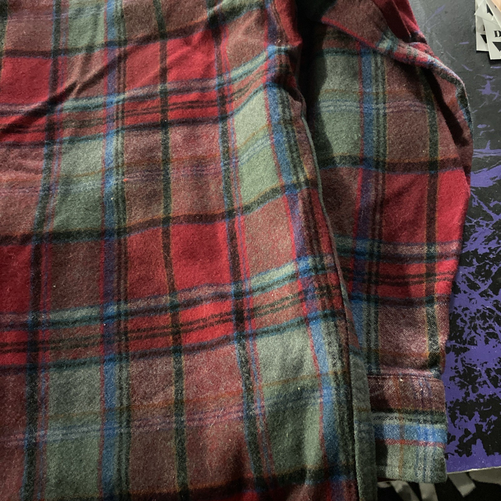 Pendleton Wool Button Down Pants Laid Long Sleev … - image 11