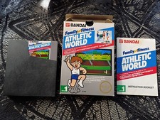 *READ* Athletic World Family Fun Fitness Bandai NES Rare Variant