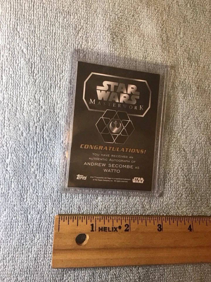 Star Wars Andrew Secombe As Watto Autograph Trading Card, Topps Masterwork - Image 4 of 4