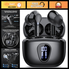 Wireless Bluetooth 5.4 Earbuds, HiFi Stereo, ENC Noise Cancelling, IP7 Waterproo