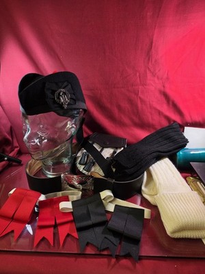 Scottish Highland Dress Lot MacDonald Clanranald Glengarry Sporran Made In...