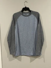 Eastern Mountain Sports EMS Tech Wick Athletic Shirt Mens Medium Base Layer Blue