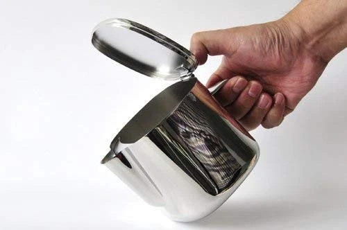 (TG. 90 cl) Alessi A402/90 Teiera, in Acciaio Inossidabile 18/10 Lucido - NUOVO - Immagine 4 di 4