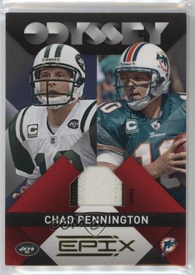 2010 Panini Epix Odyssey Materials Prime 60/75 Chad Pennington #16 1kf7