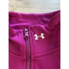 Under Armour Jacket Womens Medium Pink Solid Full Zip Lightweight Outdoors