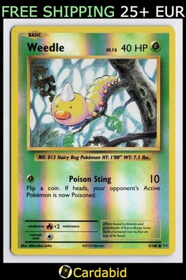 Weedle - EVO #5/108 XY - Evolutions Reverse Holo NM