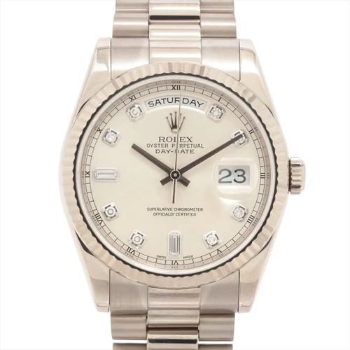 Rolex Day Date 36 118239A WG WG AT Silver-Face
