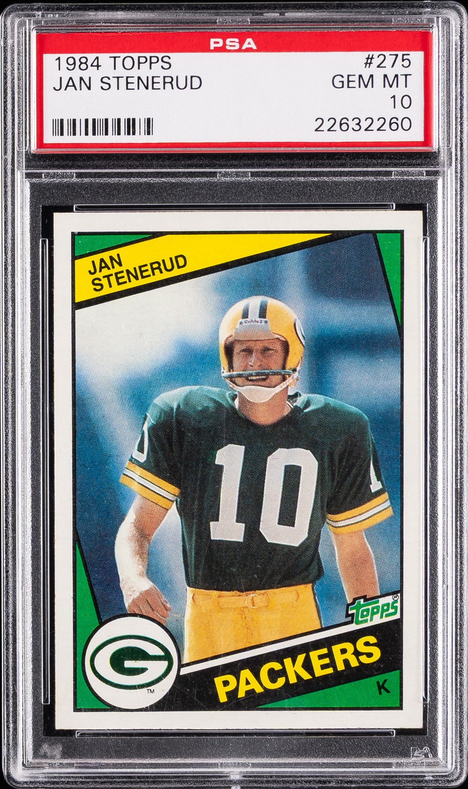 1984 Topps TOPPS #275 Jan Stenerud front