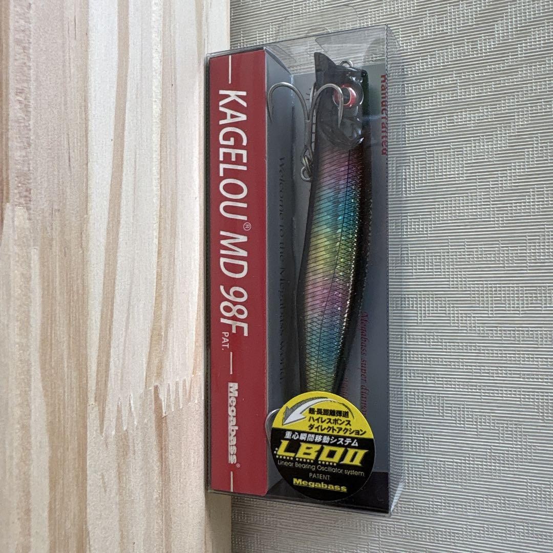 MegaBass Kagerou MD98F Black Rainbow Fishing Lure Pre-Owned