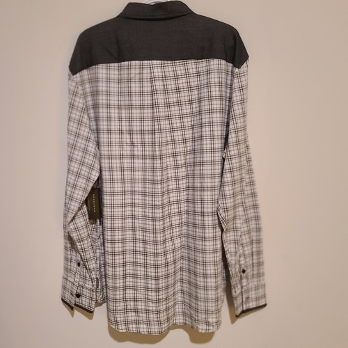 Vintage Sean John Shirt Men's 2XL Contrast Plaid Black White Y2K Hip Hop - Picture 9 of 15