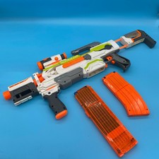 NERF N-STRIKE MODULUS ECS-10 Blaster 12  10 Dart Clip Scope  Stock WORKING