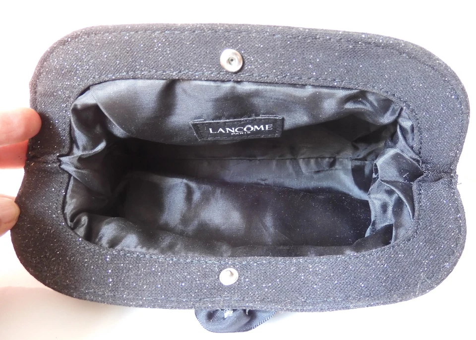 Pochette/Etui à main noir pailletée Lancôme - Photo 3/3