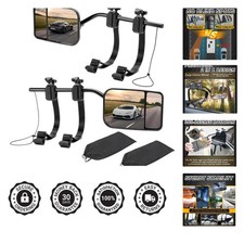 Dual Convex Towing Mirror Extensions - Secure Clip-on Design Fits Suvs Trucks