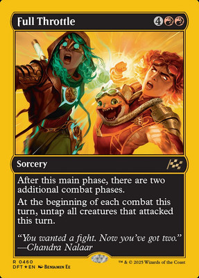 MTG Aetherdrift *FIRST-PLACE FOIL* R Full Throttle #0460